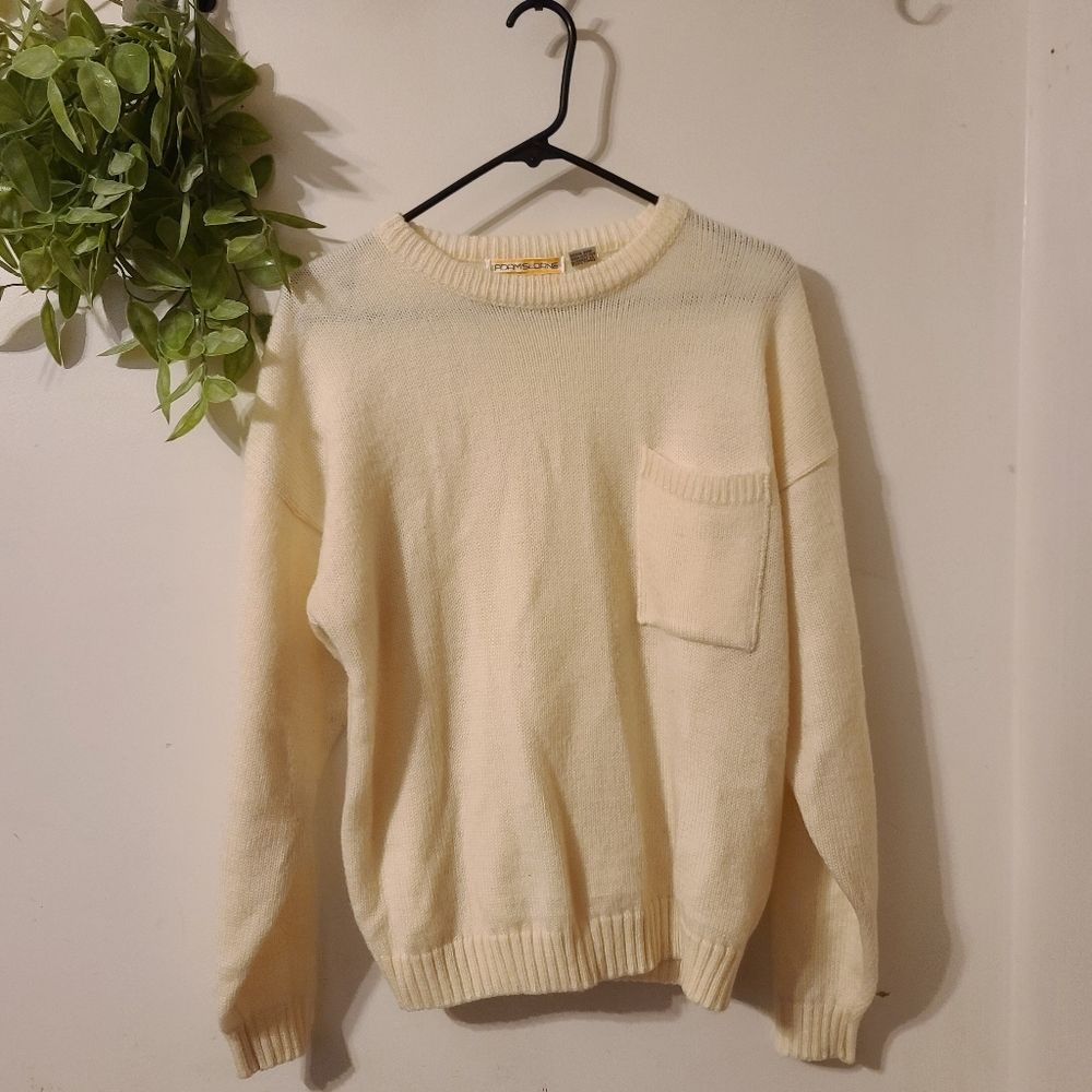 Vintage Adam Sloane Cream Color Sweater Size(M)